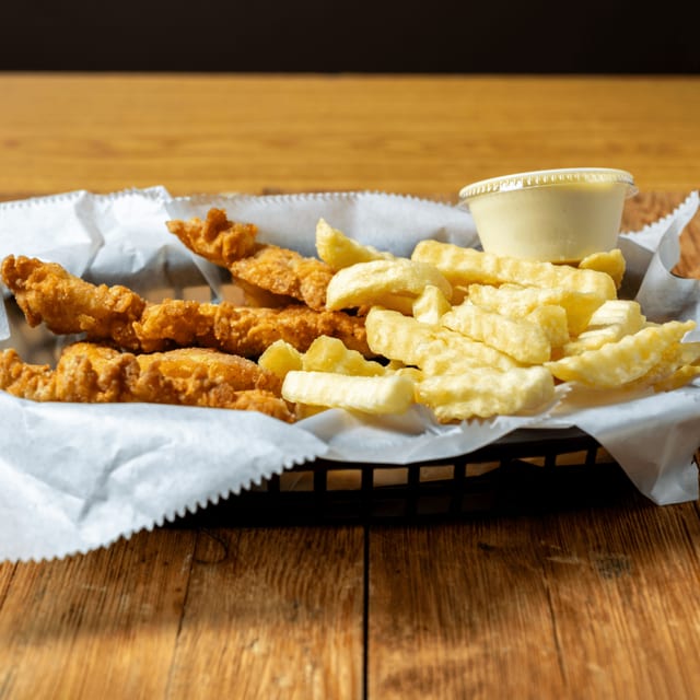 Chicken Fingers with Fries (LS).