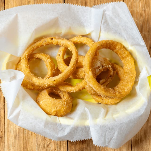JR's Crispy Onion Rings.